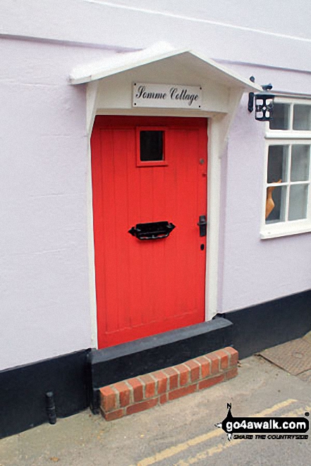 Somme Cottage, Bosham Note the flood defences at the bottom of the door