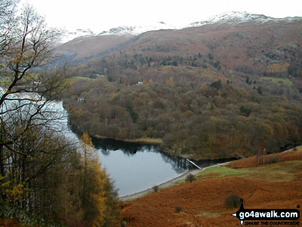 Walk c274 Loughrigg Fell from Elterwater - Grasmere from Loughrigg Terrace