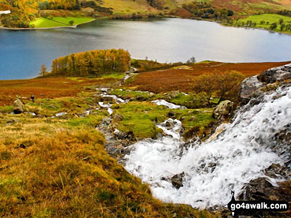 Walk c411 Starling Dodd via Scale Beck from Buttermere - The view down Comb Beck as it flows towards Buttermere