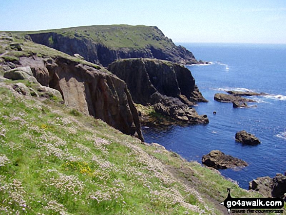 Walk co167 Trevalga Cliffs, Tintagel Head and Trebarwith Sands from Tintagel - On the South West Coast Path, Land's End