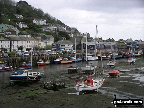 Walk co147 Talland Bay and Portlooe from West Looe - Looe Harbour at low water