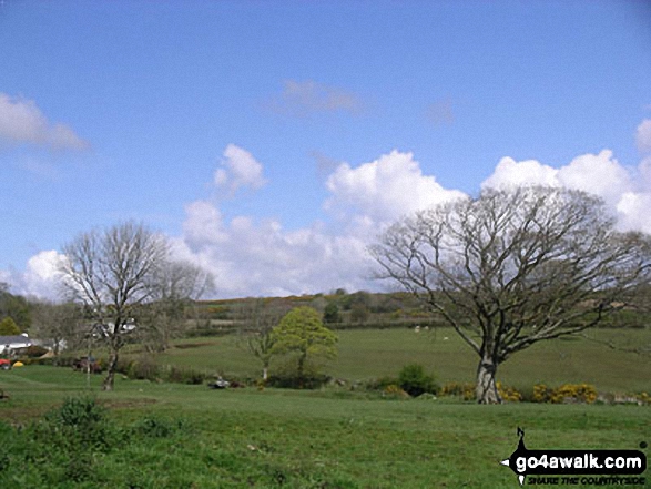 Walk co175 Gimblett's Mill from Laneast - View near Laneast