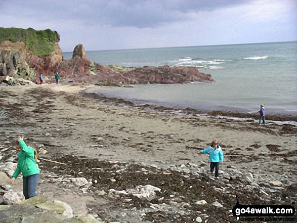 Walk co111 Polperro and Talland Bay from Crumplehorn - Talland Bay beach