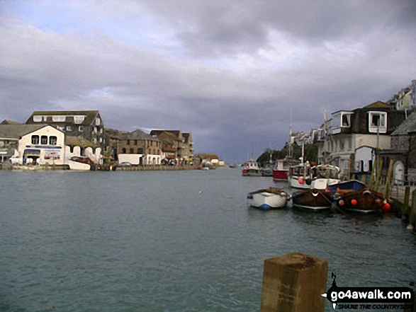 Walk co147 Talland Bay and Portlooe from West Looe - Looe Harbour at high water