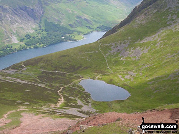 Walk c120 The Ennerdale Horseshoe - Gatesgarth and Fleetwith Pike (with Robinson and Dale Head (Newlands) beyond) from High Stile