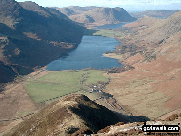 Buttermere and the High Stile Ridge (left) from Fleetwith Pike