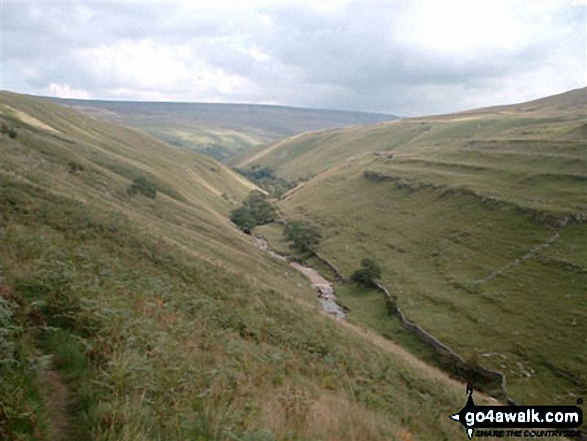 Walk ny112 Pen-y-ghent and Plover Hill from Dale Head - Pen-y-ghent Gill