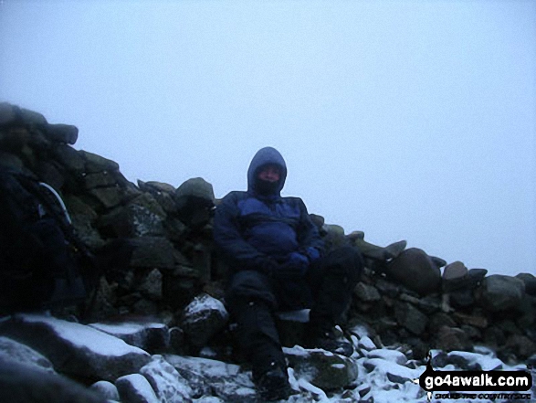 Walk n128 Windy Gyle from Wedder Leap, Barrowburn - On Windy Gyle