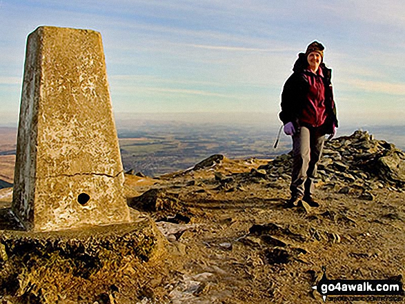 My wife, Natalie on Ben Ledi in Loch Lomond and The Trossachs Stirlingshire Scotland