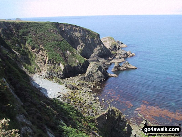 Walk pe101 St Govan's Chapel and Broad Haven from Bosherston - The Pembrokeshire Coast Path