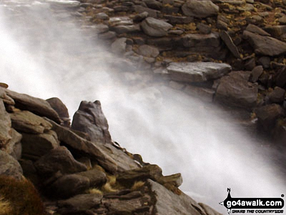 Walk d170 Kinder Downfall and Kinder Low from Bowden Bridge, Hayfield - Kinder Downfall