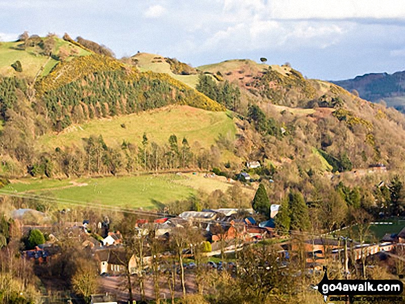 Green Hall Hill above Llanfyllin from Bron-y-Gaer (Llanfyllin) 