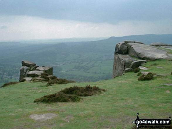 Walk d303 White Edge (Big Moor), Curbar Edge and Froggatt Edge from Longshaw Country Park - Views from Froggatt Edge and Curbar Edge