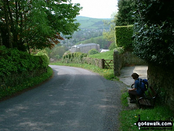 The Road to Curbar from Curbar Edge 