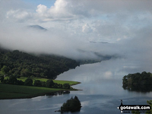 Schiehallion poking out of the mist