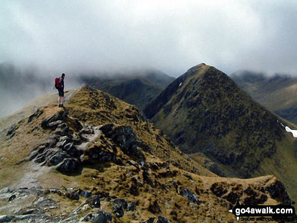 Looking onto An Stuc (Ben Lawers) from Meall Garbh (Loch Tay) 