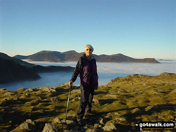 Me on Hindscarth in The Lake District Cumbria England