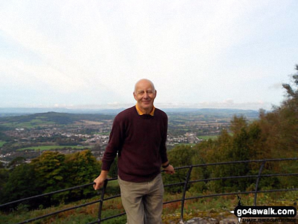 My husband Brian admiring the views from Kymin 