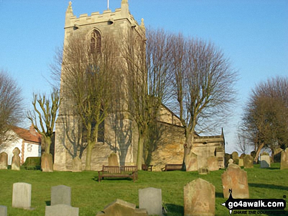 Walk ey112 Flamborough Head and North Landing from South Landing - Flamborough Church