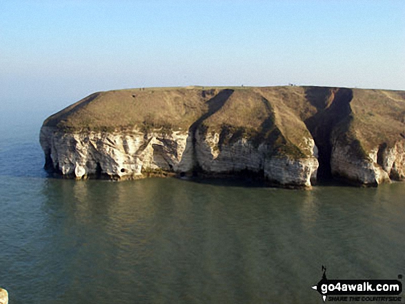 Walk ey112 Flamborough Head and North Landing from South Landing - Looking across Thornwick Bay, Flamborough Head