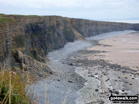 The cliffs at Nash Point 