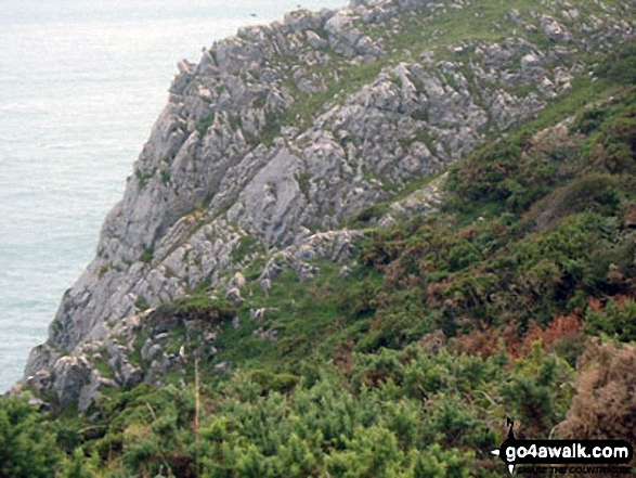 Pennard Cliffs at Pwlldu Head on the Gower Peninsula 