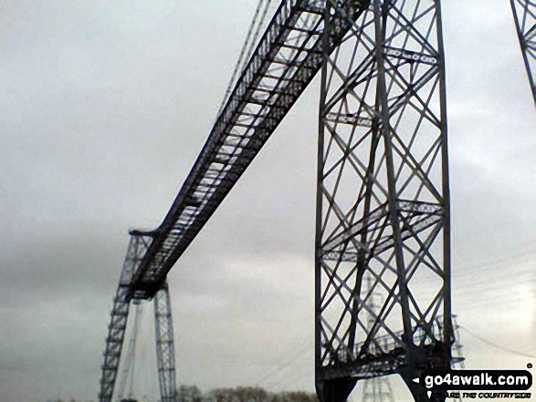 The Transporter Bridge across the River Usk (Afon Wsyg) in Newport 