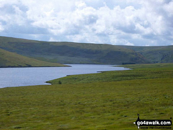 Drygarn Fawr from Caban-coch Reservoir