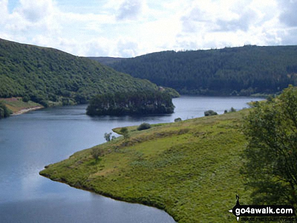 Walk po105 EsgairPenygarreg (Crugyn Ci) and Craig Goch Reservoir from Penygarreg Reservoir - Penygarreg Reservoir