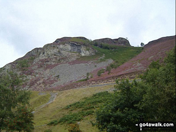 Craig Cnwlch from Caban-coch Reservoir Dam 