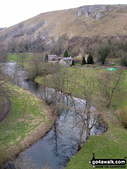 Walk d270 Monsal Head, Monsal Dale and Deep Dale from Ashford in the Water - Monsal Dale (The River Wye) from Monsal Head