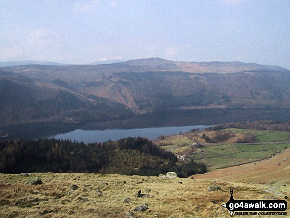 Walk c124 Helvellyn Ridge from Thirlmere - Thirlmere from Browncove Crags