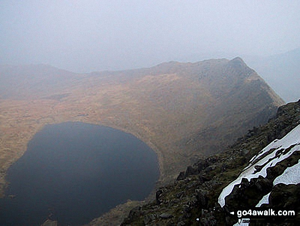 Walk c269 The Grisedale Horseshoe from Patterdale - Red Tarn and Striding Edge from Helvellyn