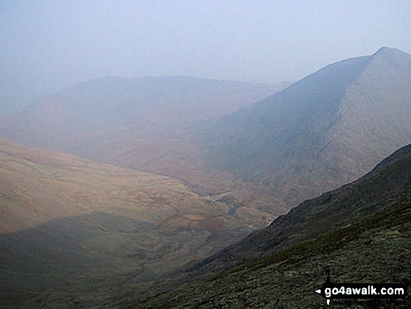 Walk c124 Helvellyn Ridge from Thirlmere - Keppel Cove and Catstye Cam from White Side