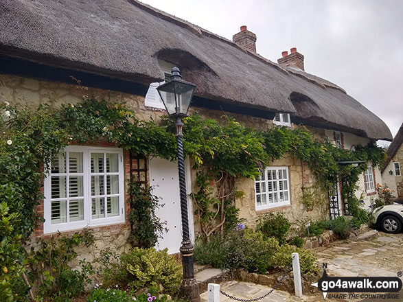 Thatched Cottages by Godshill church 