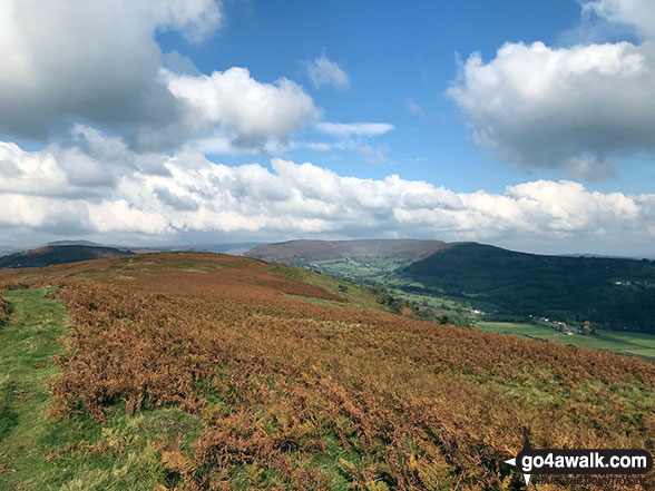 Walk mo103 Bryn Arw from Forest Coal Pit - The view from the summit of Bryn Arw