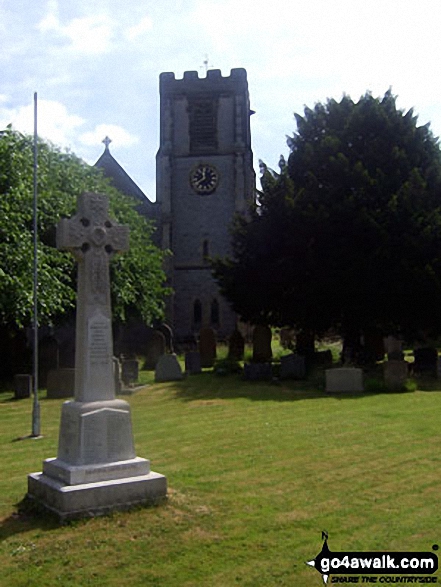 Walk d223 Durham Edge, Great Hucklow and Little Hucklow from Bradwell - Bradwell Church