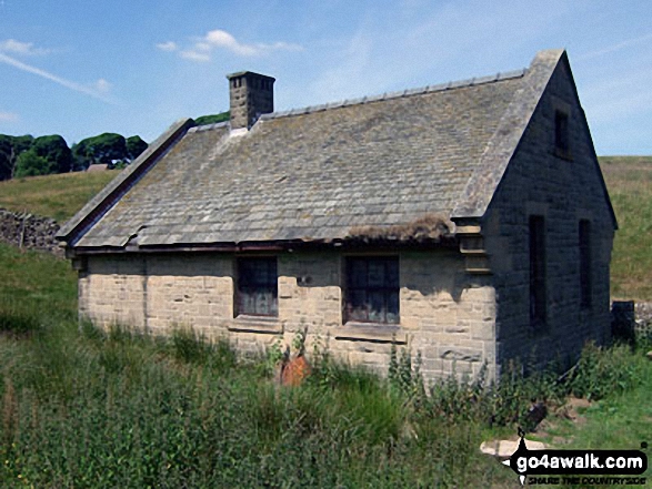 Walk d155 Great Hucklow, Tideswell Moor and Bradwell Moor from Bradwell - Former pumping station for Bretton Brook above Great Hucklow