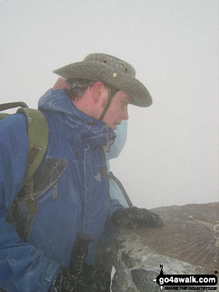 My boyfriend Dan on Snowdon in Snowdonia Gwynedd Wales