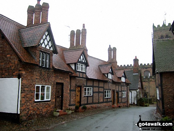 Walk ch161 Great Budworth from Arley Hall - Great Budworth village