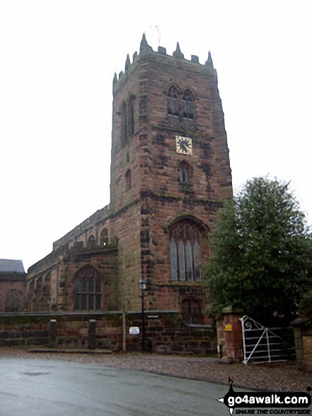 Walk ch161 Great Budworth from Arley Hall - Great Budworth church