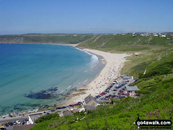 Walk co115 Sennen Cove from Land's End - Whitesand Bay from Sennan Cove, Land's End