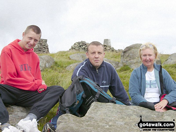 Me with dad Anthony and mum Gillian on Ben Cleuch in The Ochils Clackmannanshire Scotland