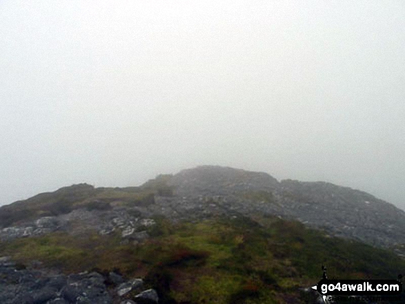 A very poor view from the top of An Sgurr (Eigg) on the Isle of Eigg 