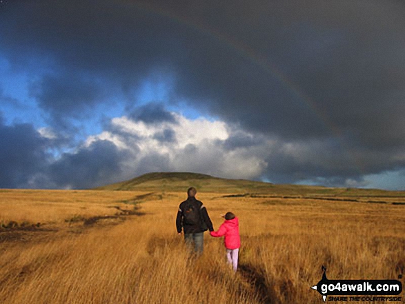 My brother Paul and his daughter Megan on Knowl Moor in The South Pennines Lancashire England