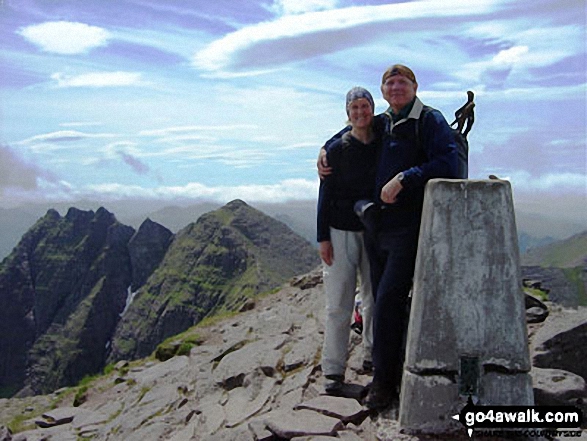 Me and my husband Michael on Bidein a'Ghlas Thuill (An Teallach) 