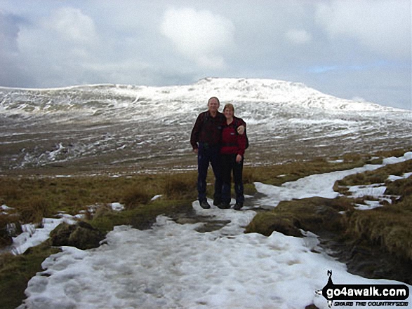 Walk ny130 Ingleborough and Raven Scar from The Old Hill Inn, Ribblehead - Climbing Ingleborough