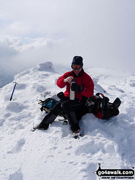 Graham Turner on Buachaille Etive Mor in Glencoe Highland Scotland