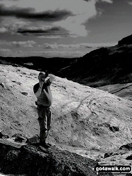 My friend, Stewart, taken on The Langdale Pikes The Lake District- but looking more like a moonscape