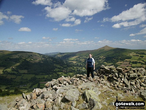 Sarah on Table Mountain in Brecon Beacons Powys Wales